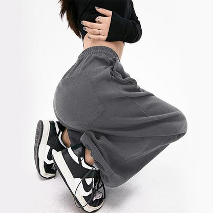 High Waist Drawstring Wide Leg Lounge Pants