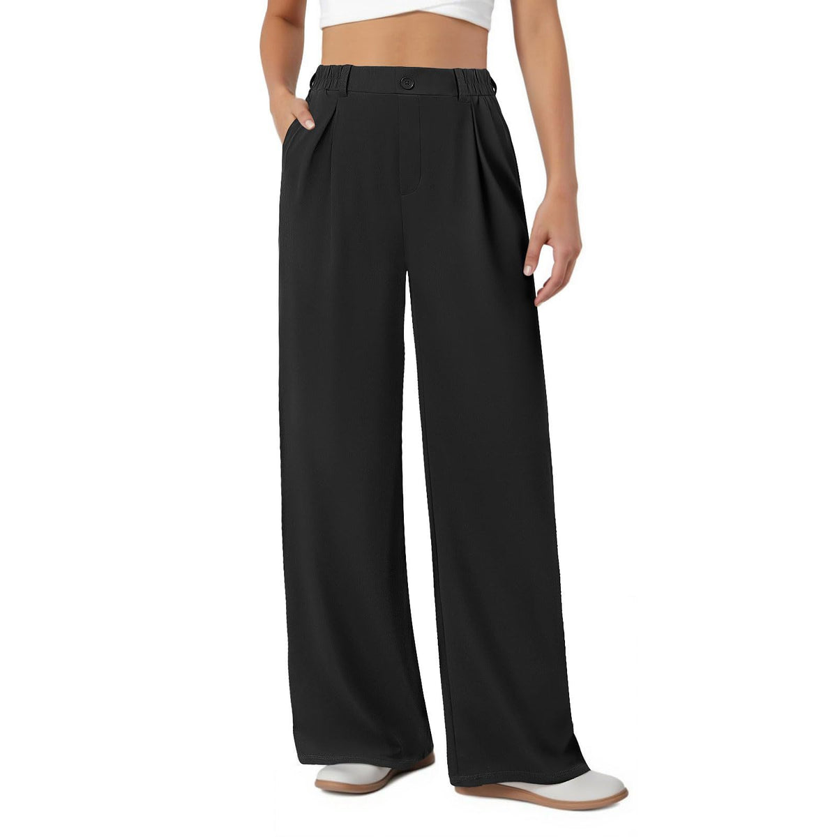 Women's High Waisted Wide Leg Work Pants Business Casual