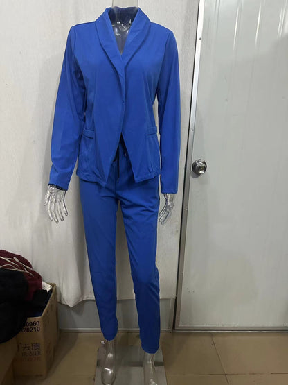 Women's Blazer Pants Set Casual Two Piece Suit Outfit