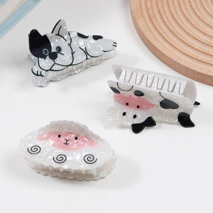 Cute Animal Hair Claw Clips Cat Dog Jaw Clips