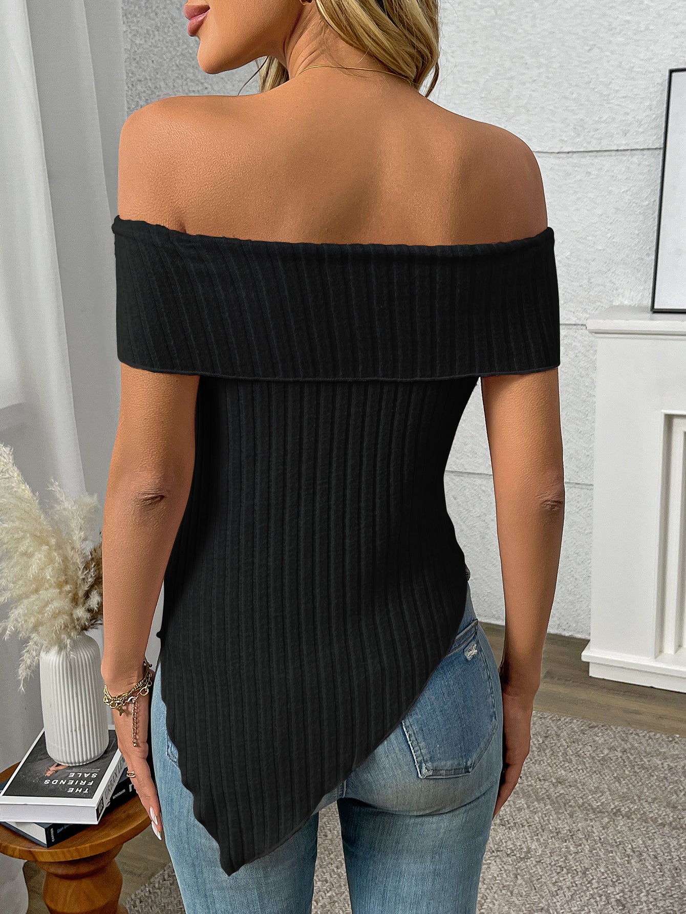 Slim Fit Off-Shoulder Sexy Sweet T-Shirt Top