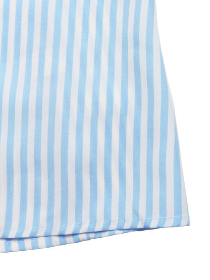Striped Halter Backless Maxi Dress Deep V Resort Dress