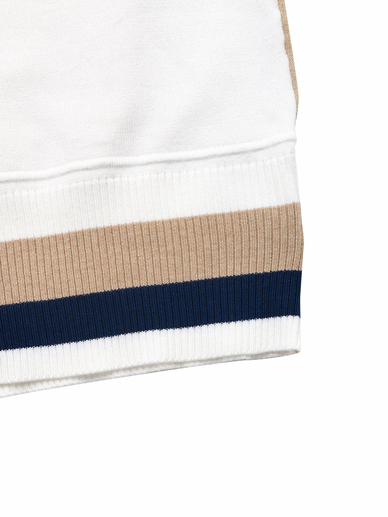 Color Block Patchwork Crew Neck Knit Sweater