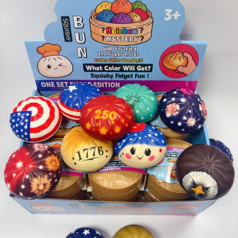Patriotic 4th July PU Squishy Stress Relief Toy