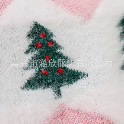 Women's Oversized Fuzzy Snowman Christmas Sweater