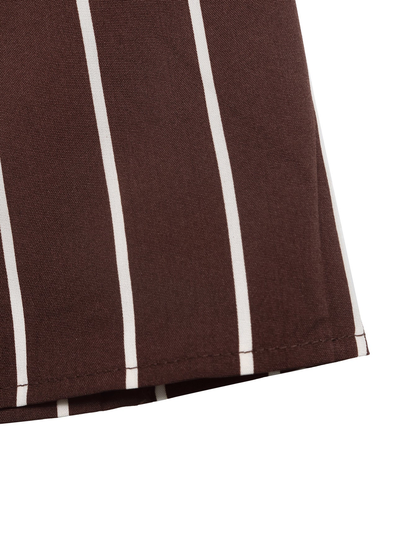 Brown Striped Sleeveless V Neck Romper Chic Summer Playsuit