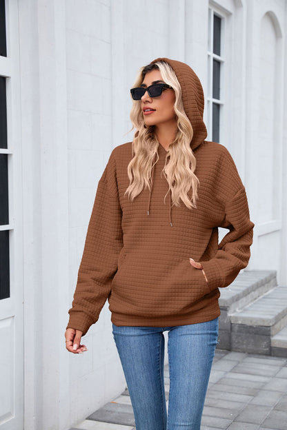 Casual Oversized Hooded Sweatshirt with Pockets for Women
