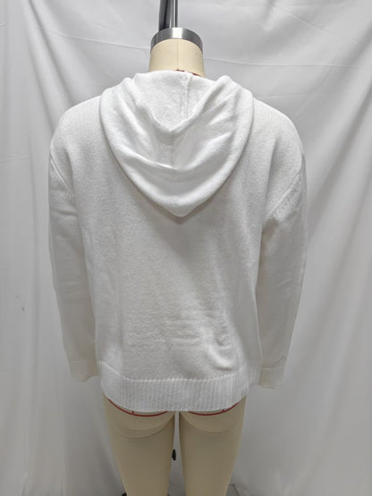 Women's Hooded Button Up Knit Cardigan Sweater