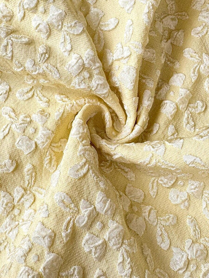 Sweet Jacquard V-Neck Dress with Bow Straps Summer