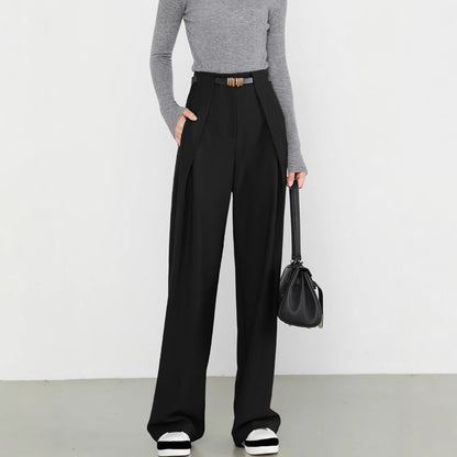 Women's Wide Leg Dress Pants High Waist Loose Straight Leg