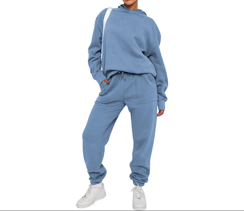 Women's Solid Hoodie Sweatpants Set Casual 2 Piece Outfits