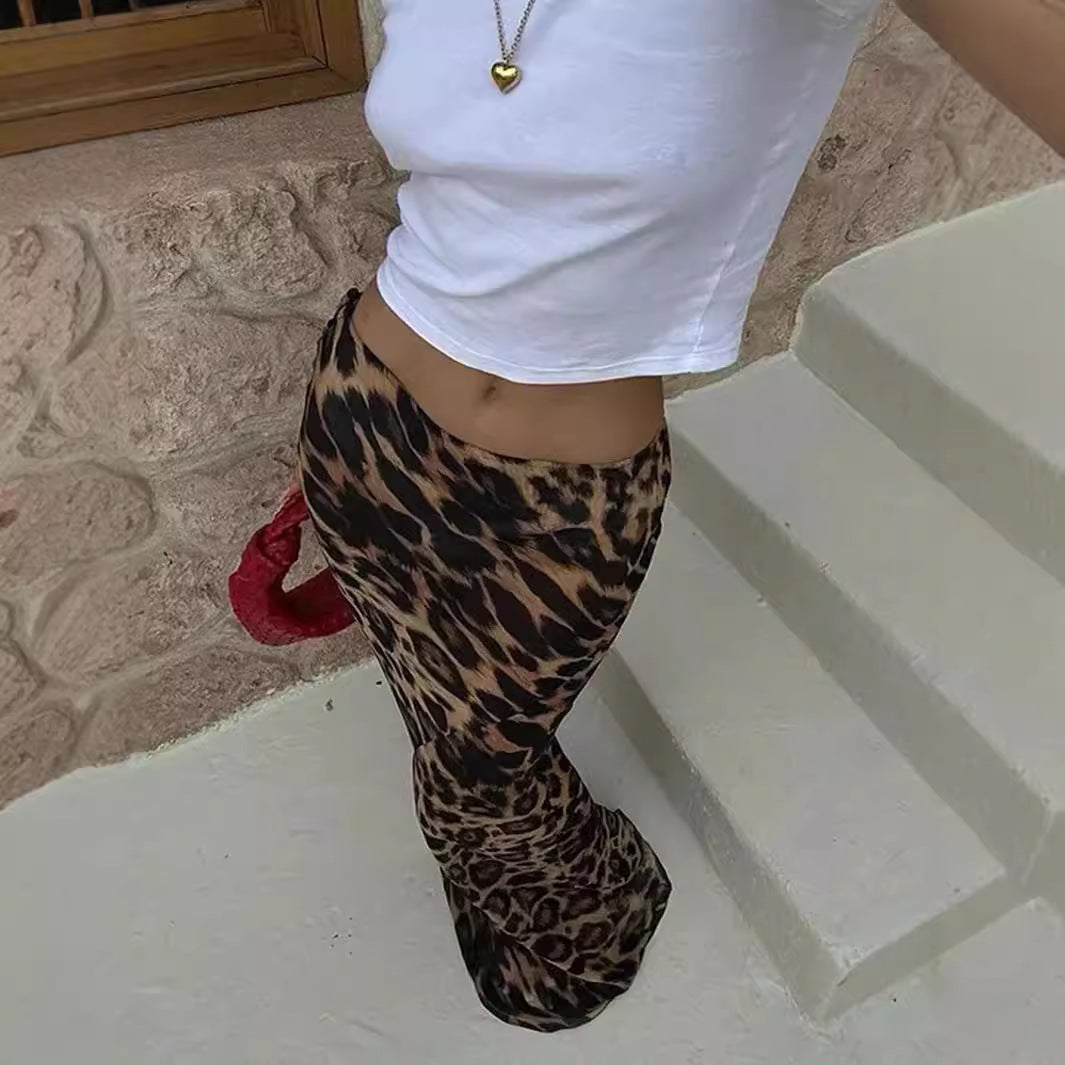 Leopard Print Bodycon Maxi Skirt