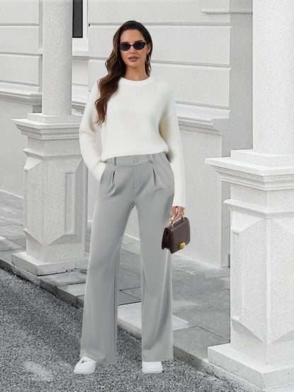 Women's High Waisted Wide Leg Work Pants Business Casual