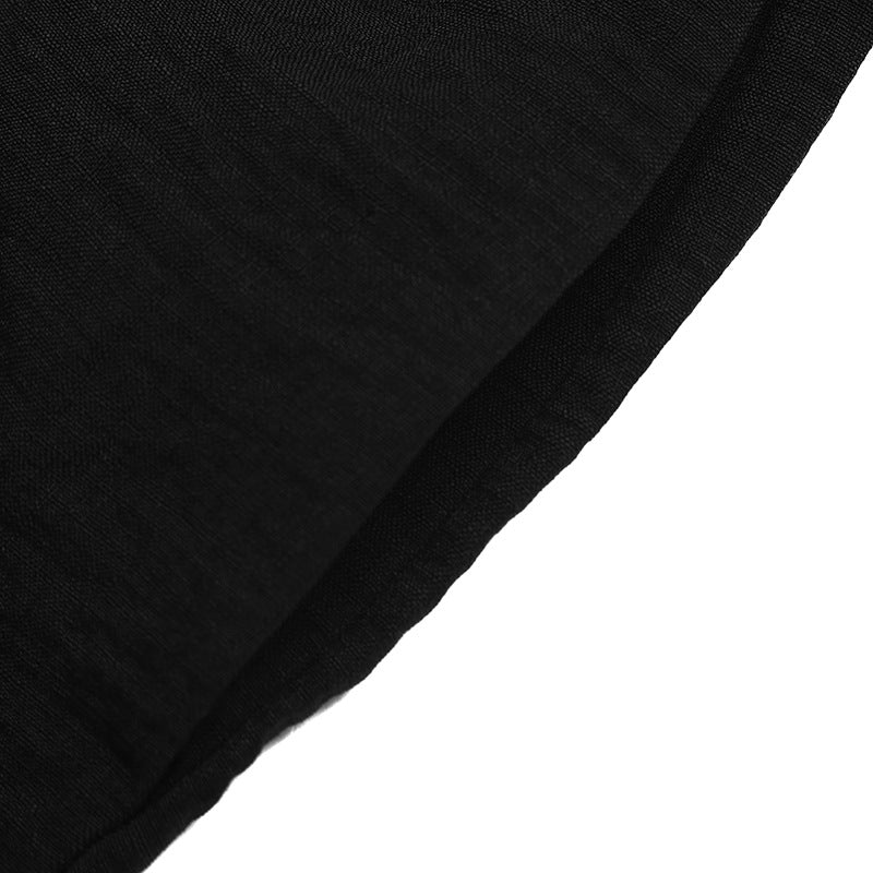 Black Contrast Trim Sleeveless Top and Shorts Set