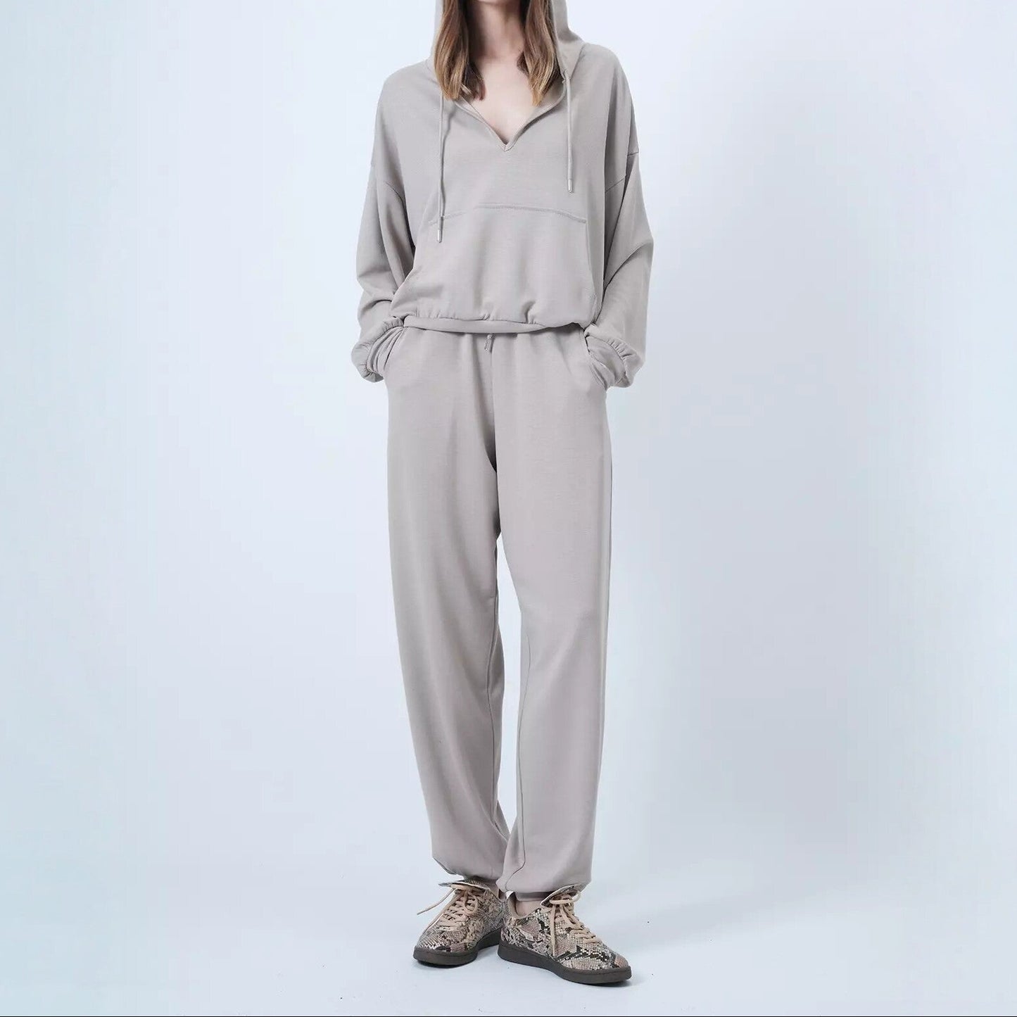Women's Oversized Hoodie Wide Leg Sweatpants Set