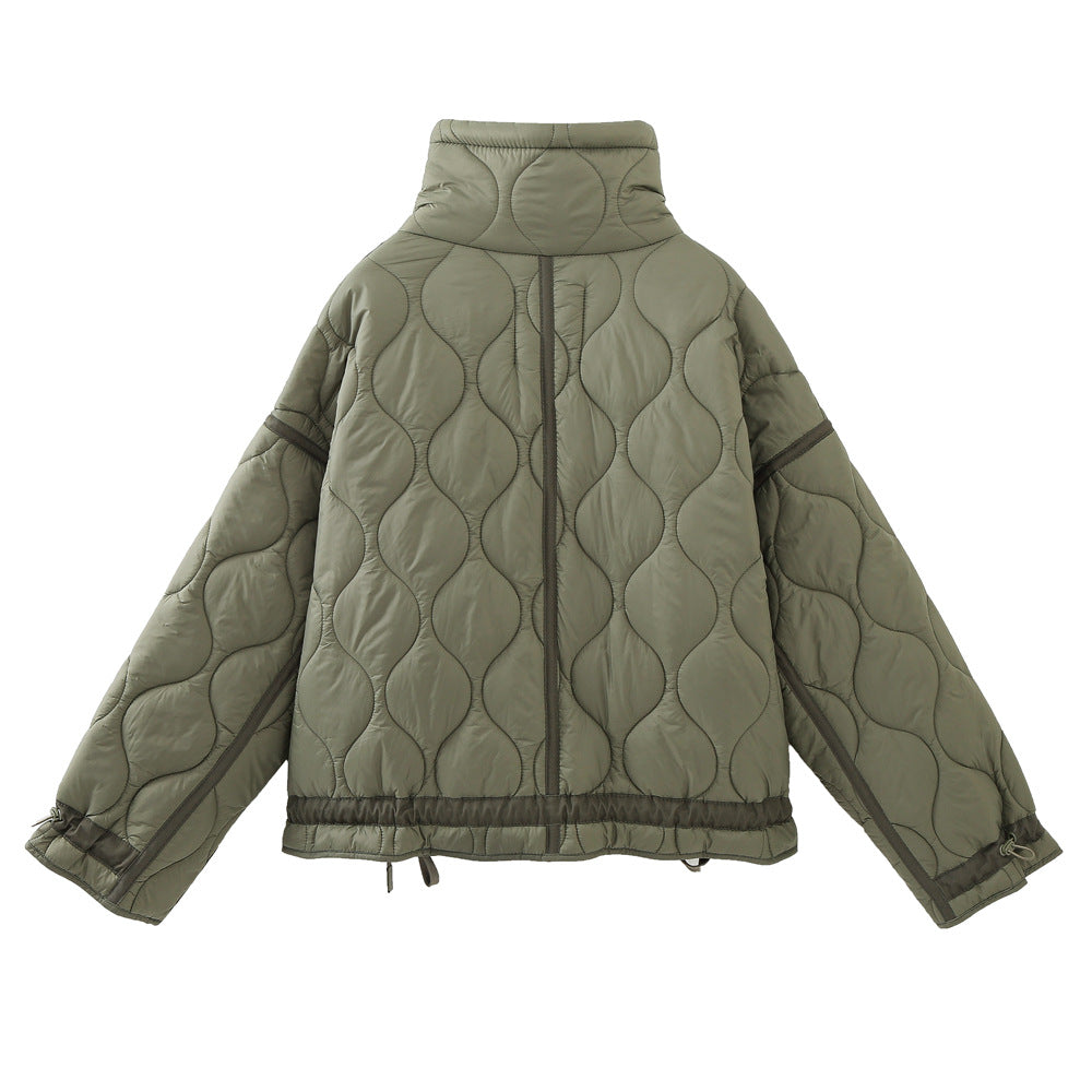Women's Oversized Streetwear Quilted Utility Jacket