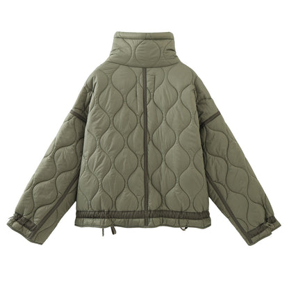 Women's Oversized Streetwear Quilted Utility Jacket