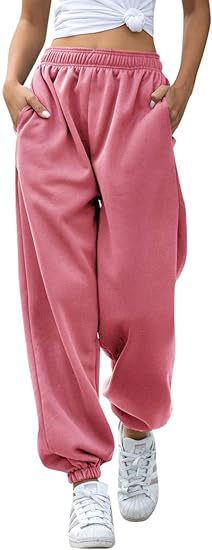 High Waist Loose Fit Sweatpants | Casual Jogger Pants Women