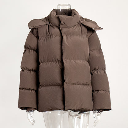 Women's Oversized Hooded Puffer Jacket Winter Coat