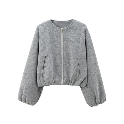 Women's Zip Up Bomber Jacket Casual Streetwear