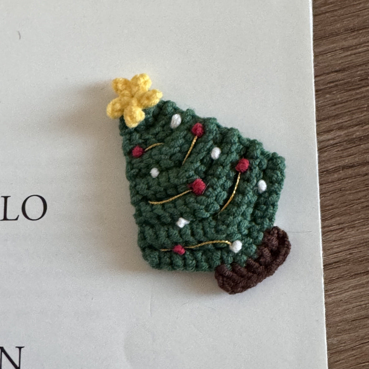 Handmade Crochet Xmas Hair Clips Holiday Barrettes Girls