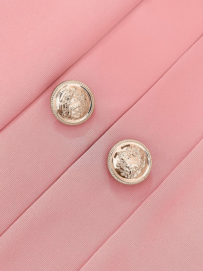 Women's Blazer Button Cuff Long Sleeve Jacket