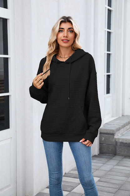 Casual Oversized Hooded Sweatshirt with Pockets for Women