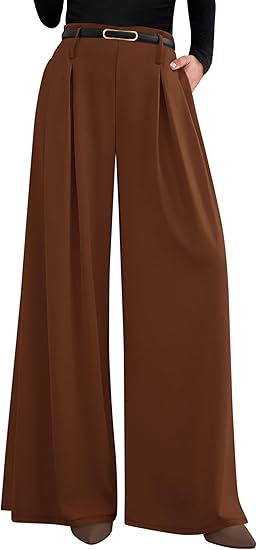 High Waist Wide Leg Dress Pants Business Casual Trousers