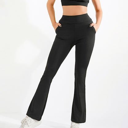 High Waisted Flare Yoga Pants with Pockets