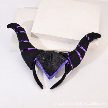 Devil Horn Headband for Halloween Costumes and Cosplay
