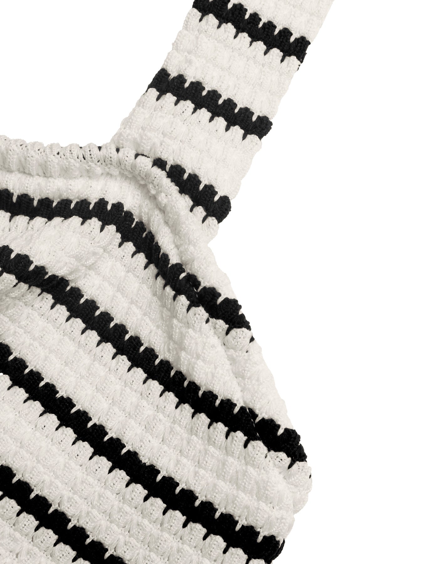 Trendy Halter Twist Striped Mini Dress Summer Casual Fit