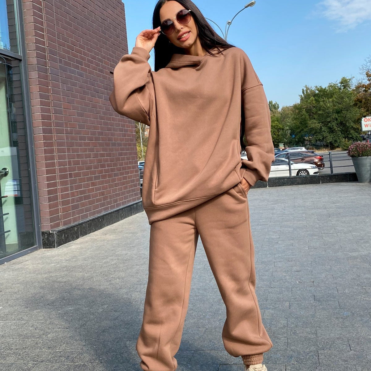 Women's Oversized Hoodie Jogger Set Casual Two Piece Outfit