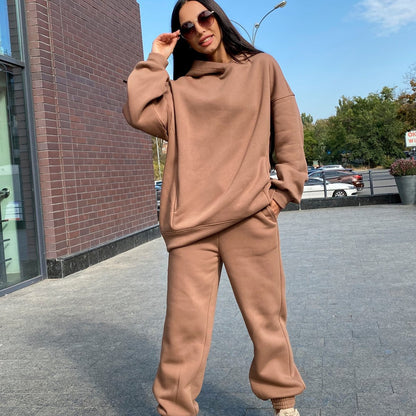 Women's Oversized Hoodie Jogger Set Casual Two Piece Outfit