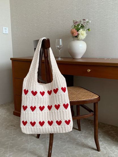 Women's Knitted Handbags Tote Bags Crochet Beach Bags