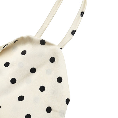 Polka Dot Tie Front Maxi Dress Cutout Tiered Sundress
