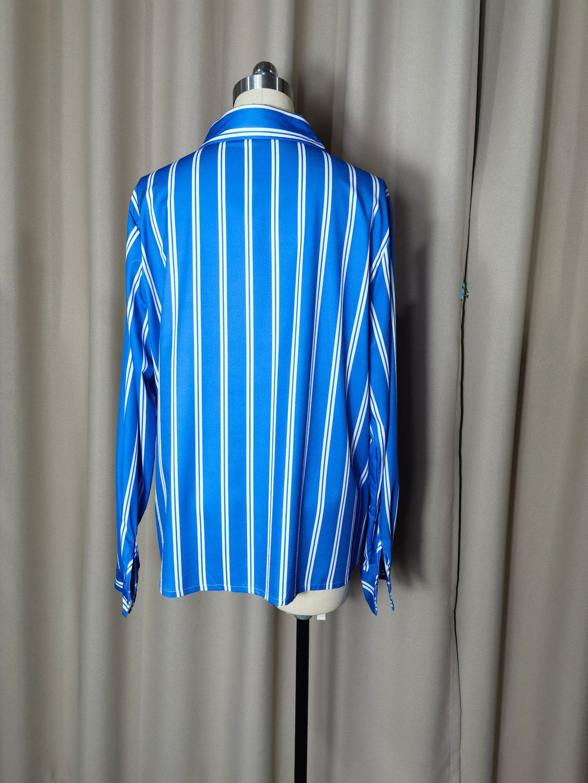 Women's Striped Long Sleeve Business Casual Shirt