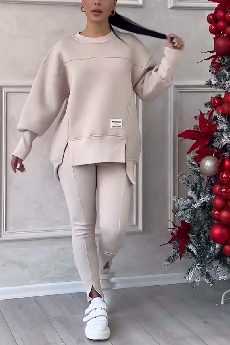 Women's Oversized Sweatshirt & Leggings 2 Piece Set