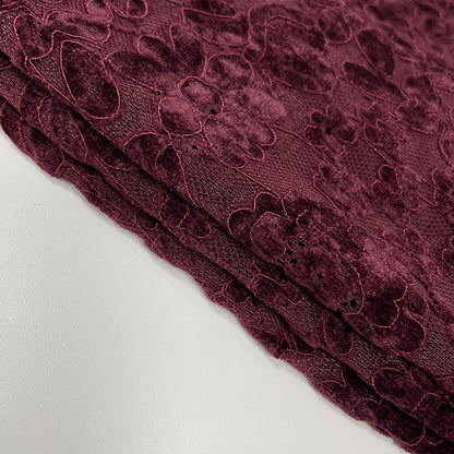 Burgundy Lace Halter Maxi Dress Bodycon