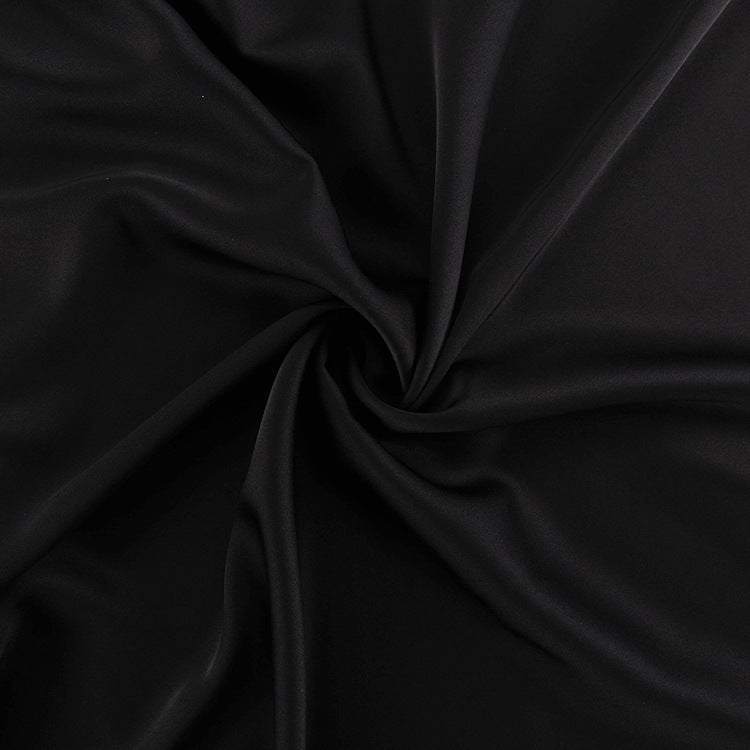 Elegant Satin Long Sleeve Bodycon Maxi Dress