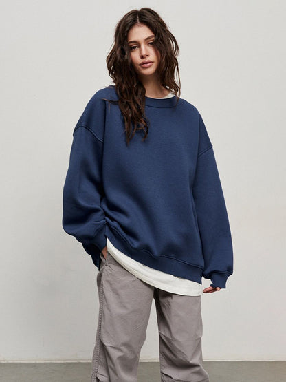 Women's Oversized Fleece Crewneck Sweatshirt