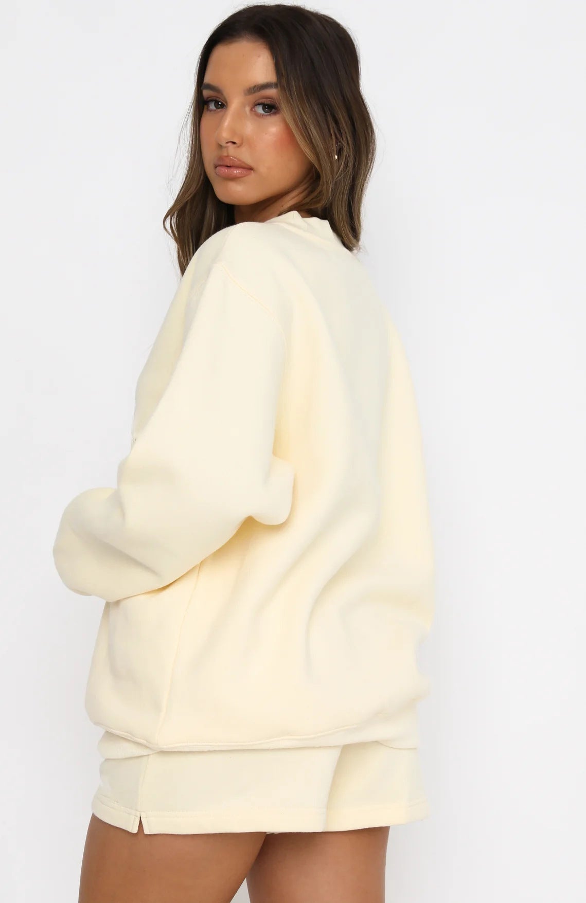 Women's Oversized Sweatshirt & Shorts Lounge Set