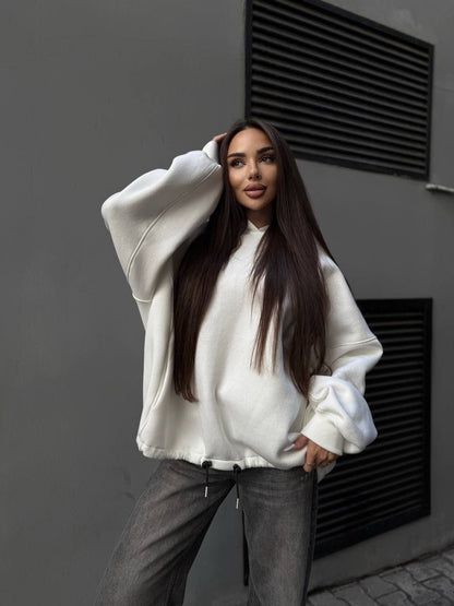 Women's Oversized Fleece Drop Shoulder Hoodie