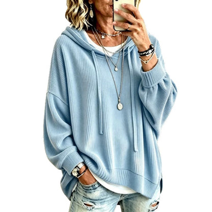 Women's Oversized Knit Hoodie Pullover Casual Sweater
