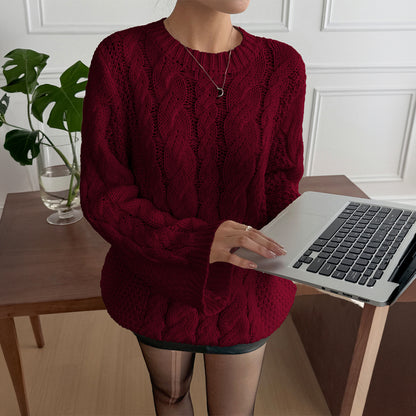Chunky Cable Knit Oversized Sweater Women