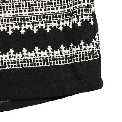 Boho Two Piece Set Women Sleeveless Top Wide Leg Pants Tribal Print