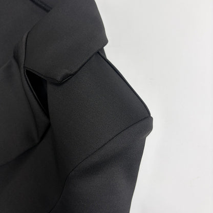 Womens Deep V Neck Long Sleeve Blazer Dress Mini Fitted