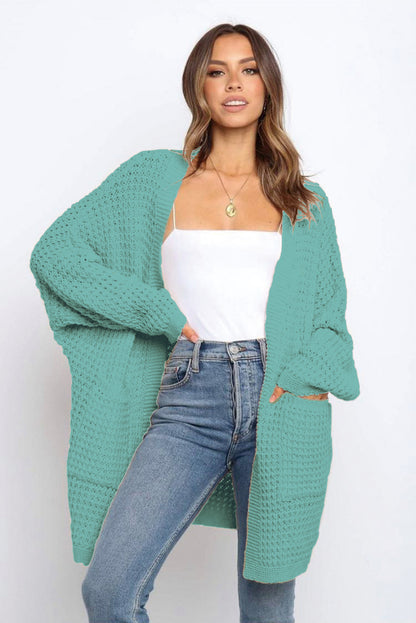 Women's Oversized Chunky Knit Long Cardigan with Pockets