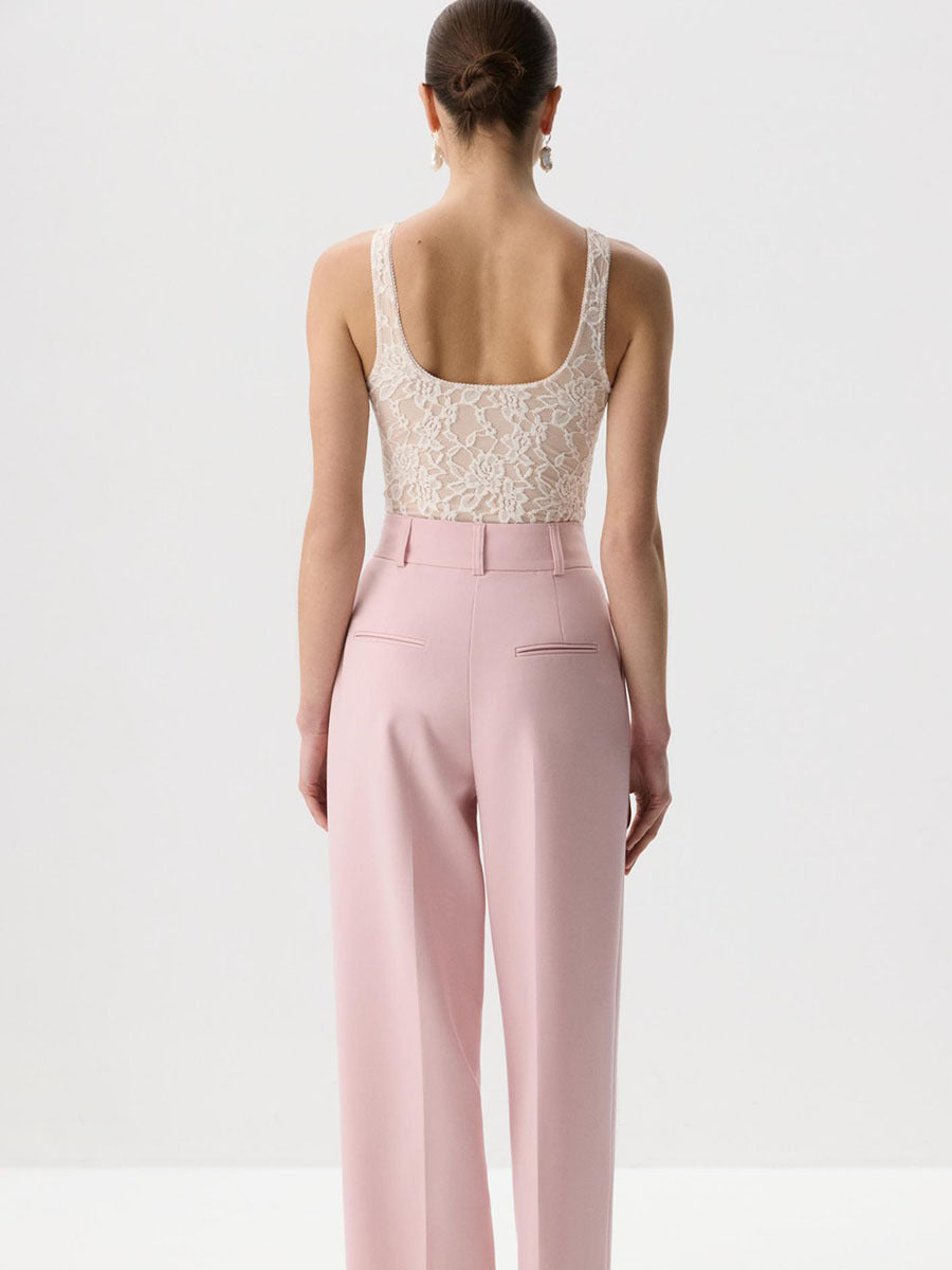 Floral Lace Sleeveless Bodysuit Sexy Mesh Tank Top