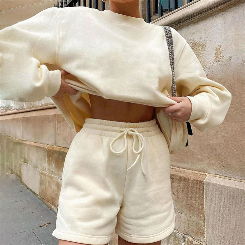 Women's Oversized Sweatshirt & Shorts Lounge Set