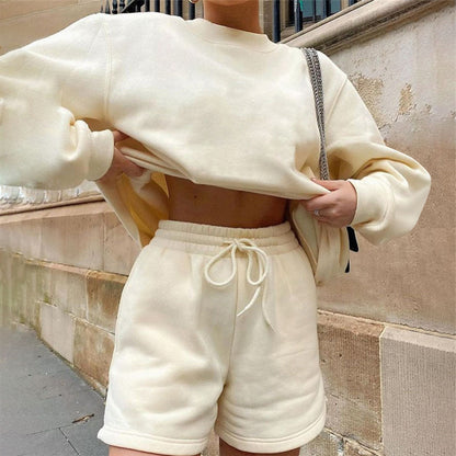 Women's Oversized Sweatshirt & Shorts Lounge Set